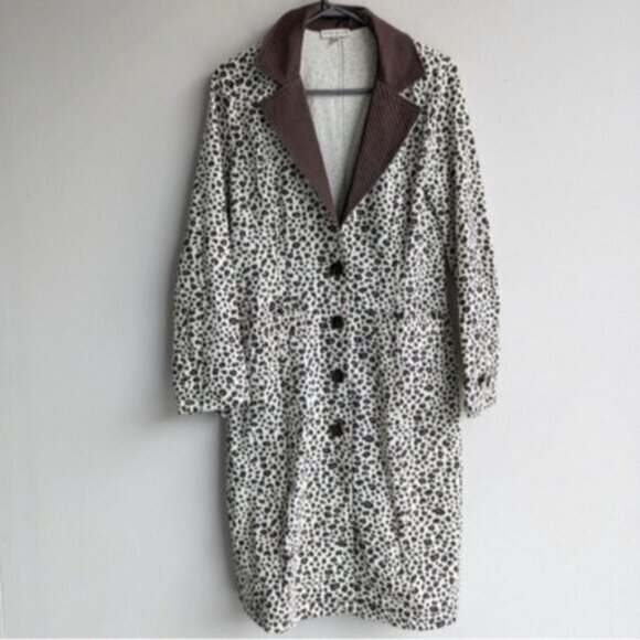 Moon River leopard print long coat - Picture 7 of 10
